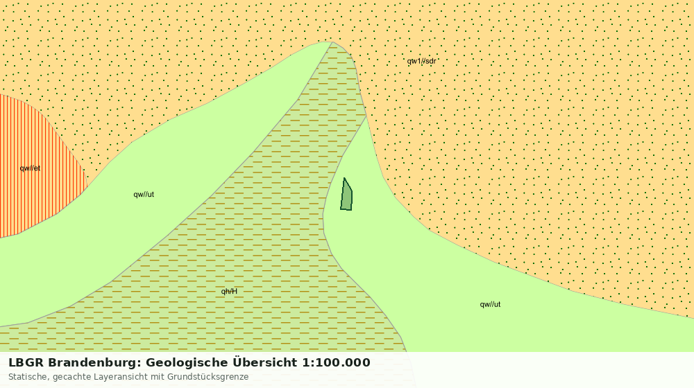 Statische Kartenansicht: LBGR Brandenburg: Geologische Übersicht 1:100.000