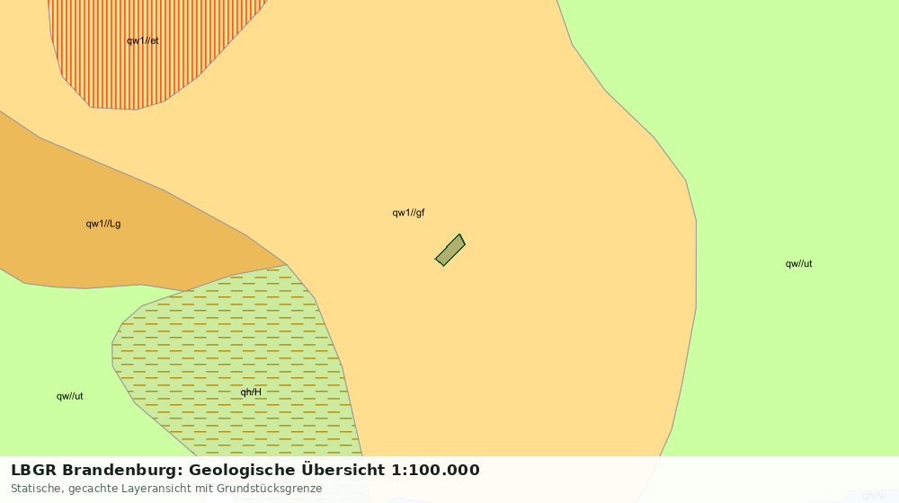 Statische Kartenansicht: LBGR Brandenburg: Geologische Übersicht 1:100.000