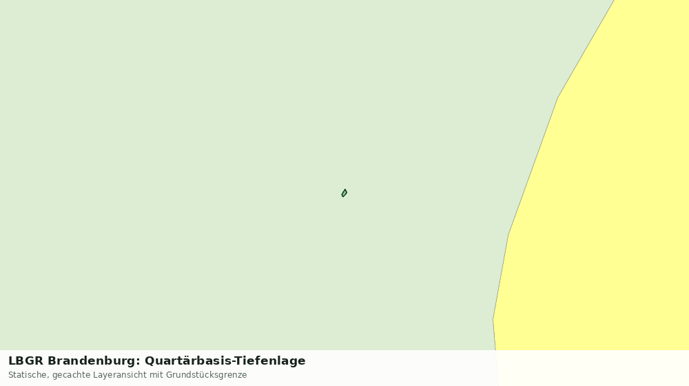 Statische Kartenansicht: LBGR Brandenburg: Quartärbasis-Tiefenlage