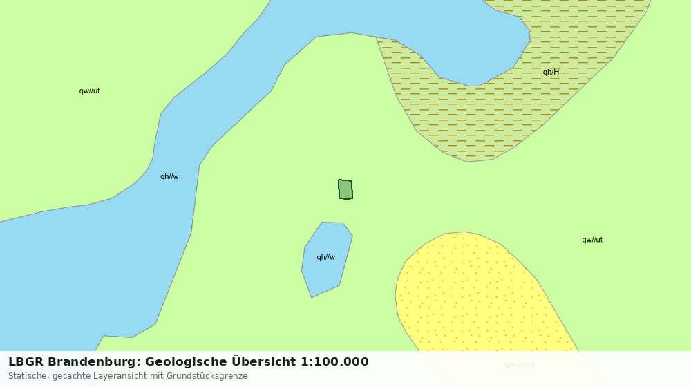 Statische Kartenansicht: LBGR Brandenburg: Geologische Übersicht 1:100.000