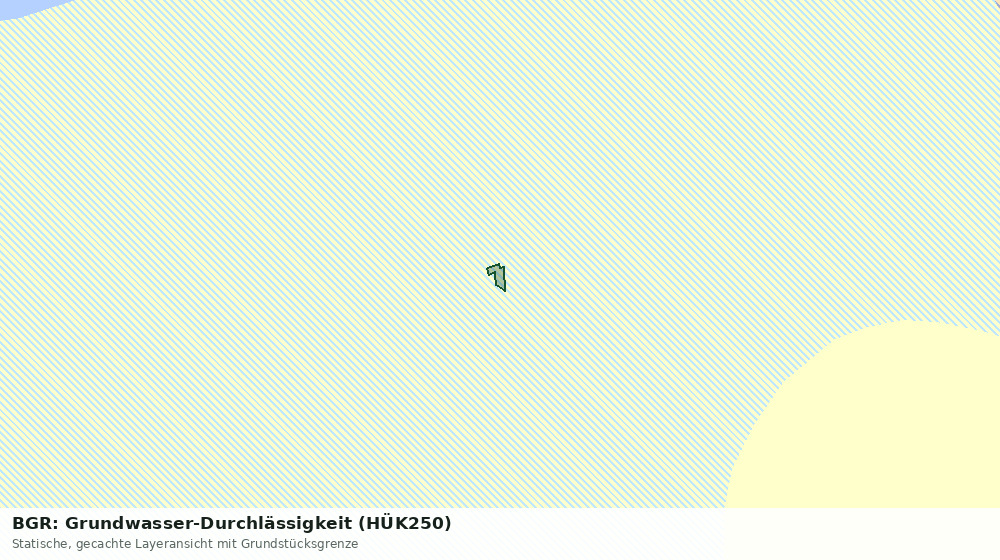 Statische Kartenansicht: BGR: Grundwasser-Durchlässigkeit (HÜK250)