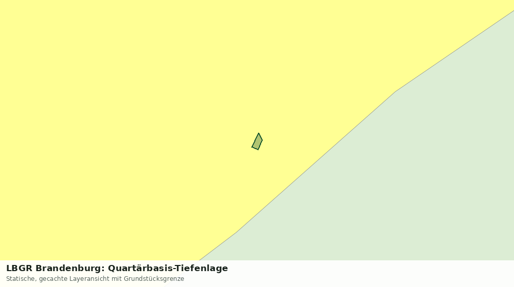 Statische Kartenansicht: LBGR Brandenburg: Quartärbasis-Tiefenlage