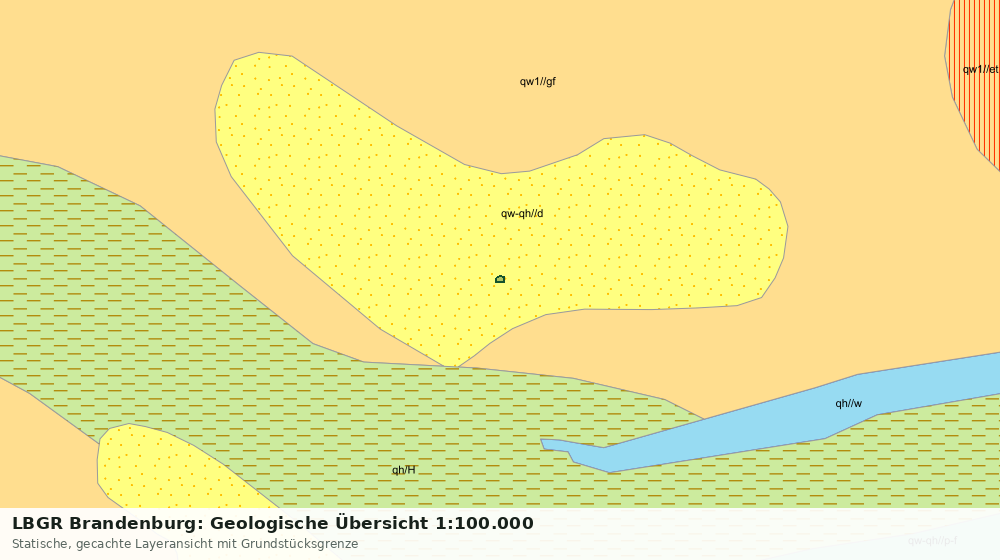Statische Kartenansicht: LBGR Brandenburg: Geologische Übersicht 1:100.000