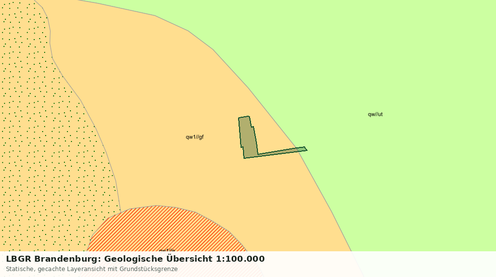 Statische Kartenansicht: LBGR Brandenburg: Geologische Übersicht 1:100.000