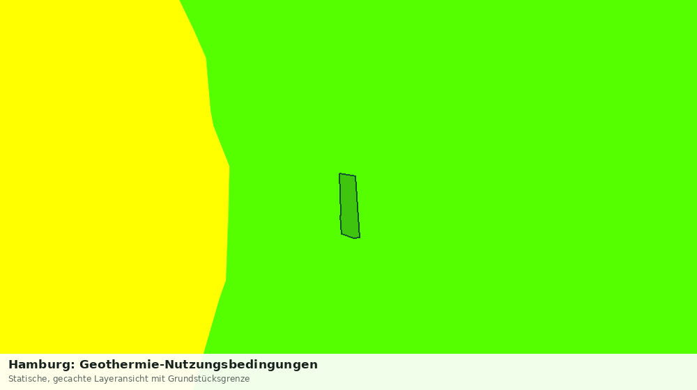 Statische Kartenansicht: Hamburg: Geothermie-Nutzungsbedingungen