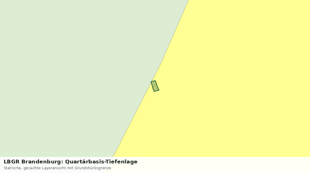 Statische Kartenansicht: LBGR Brandenburg: Quartärbasis-Tiefenlage