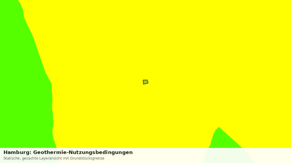 Statische Kartenansicht: Hamburg: Geothermie-Nutzungsbedingungen