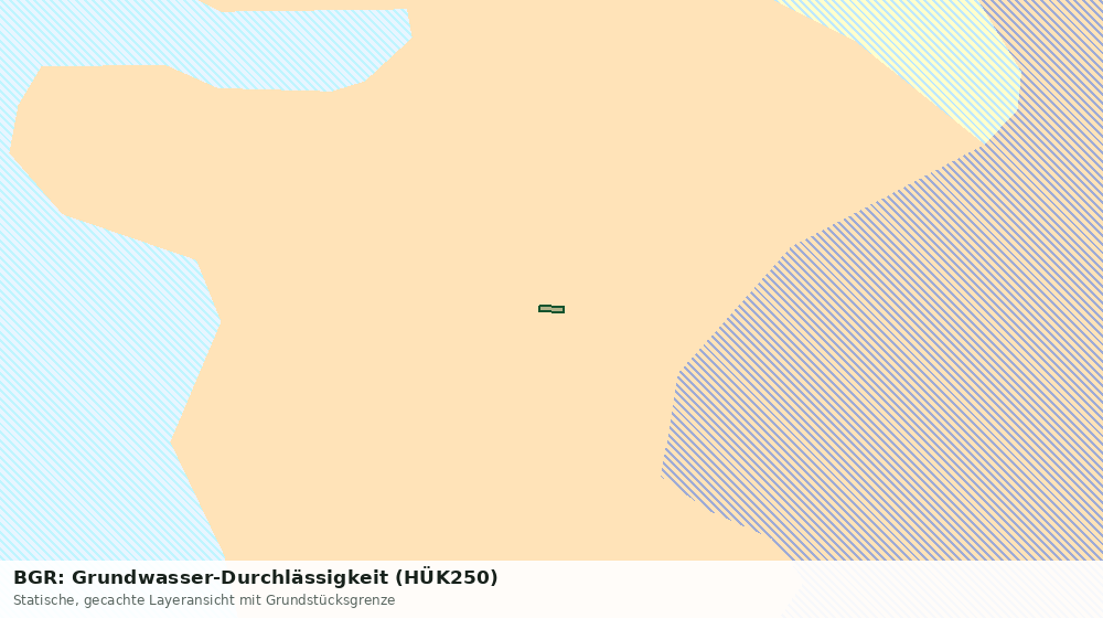 Statische Kartenansicht: BGR: Grundwasser-Durchlässigkeit (HÜK250)