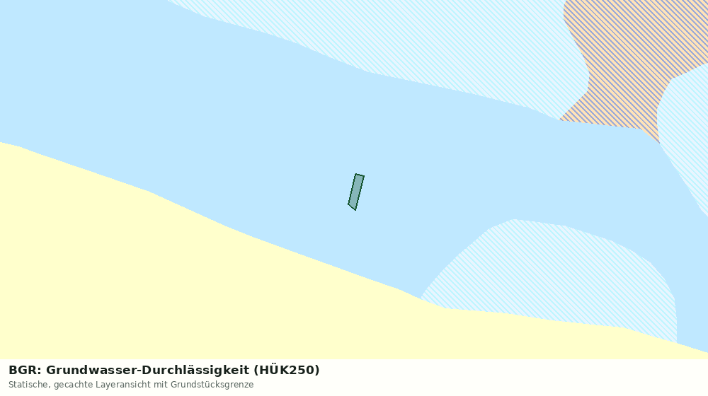 Statische Kartenansicht: BGR: Grundwasser-Durchlässigkeit (HÜK250)
