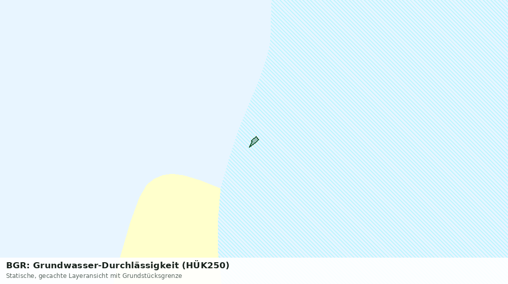 Statische Kartenansicht: BGR: Grundwasser-Durchlässigkeit (HÜK250)