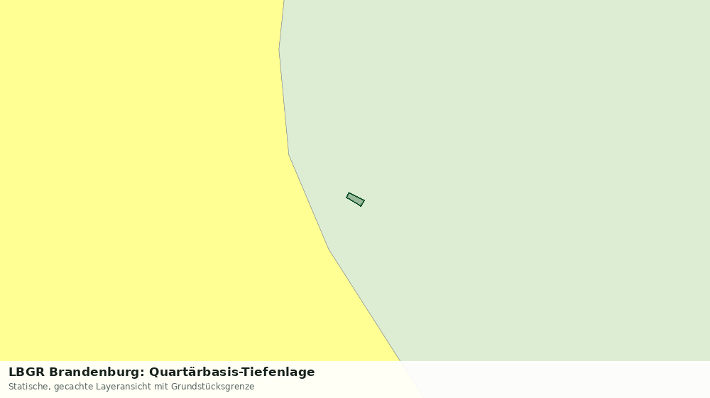 Statische Kartenansicht: LBGR Brandenburg: Quartärbasis-Tiefenlage