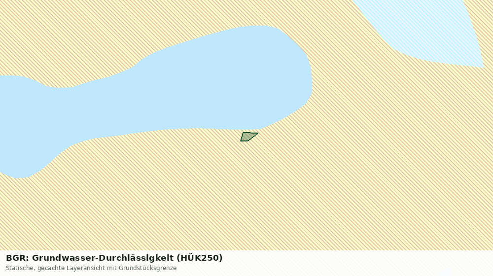 Statische Kartenansicht: BGR: Grundwasser-Durchlässigkeit (HÜK250)