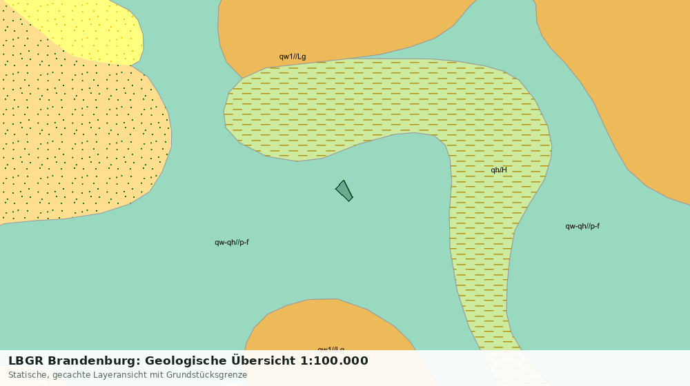 Statische Kartenansicht: LBGR Brandenburg: Geologische Übersicht 1:100.000