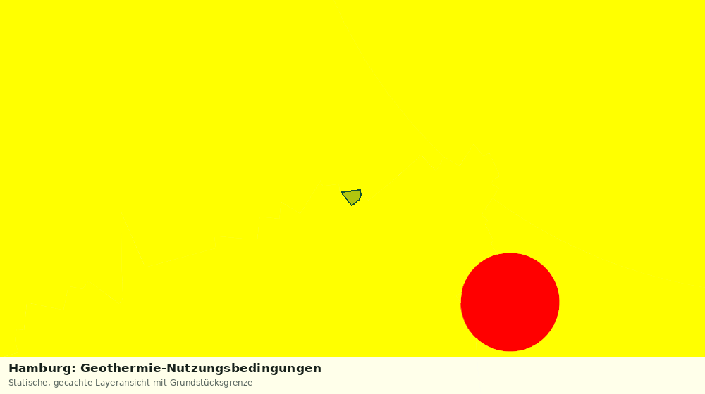 Statische Kartenansicht: Hamburg: Geothermie-Nutzungsbedingungen