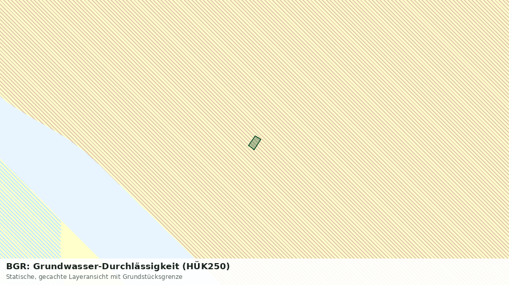Statische Kartenansicht: BGR: Grundwasser-Durchlässigkeit (HÜK250)