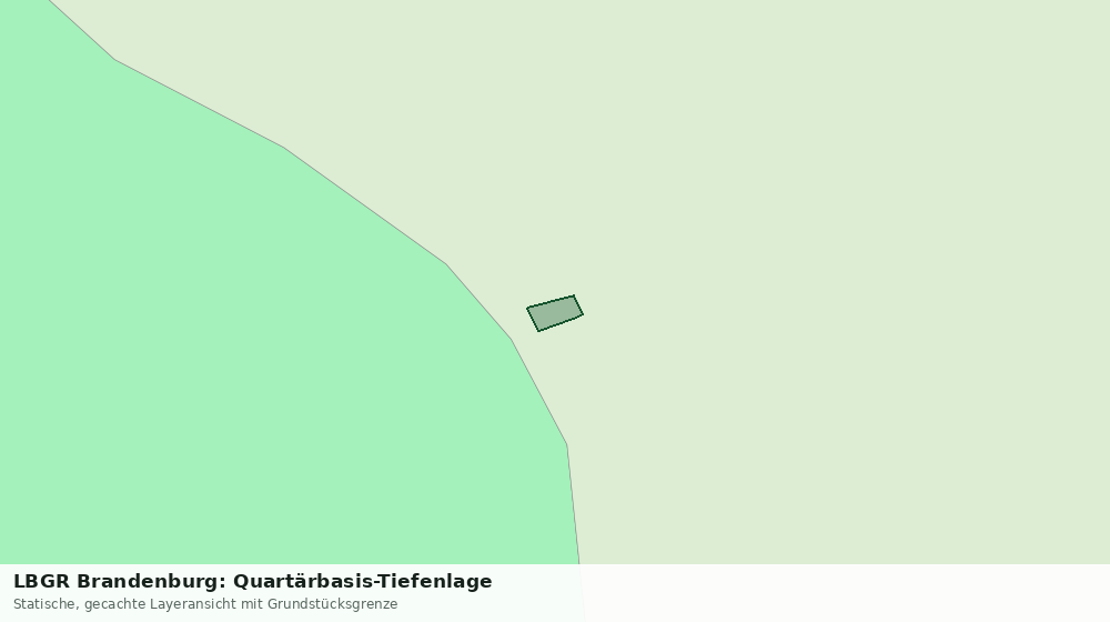 Statische Kartenansicht: LBGR Brandenburg: Quartärbasis-Tiefenlage