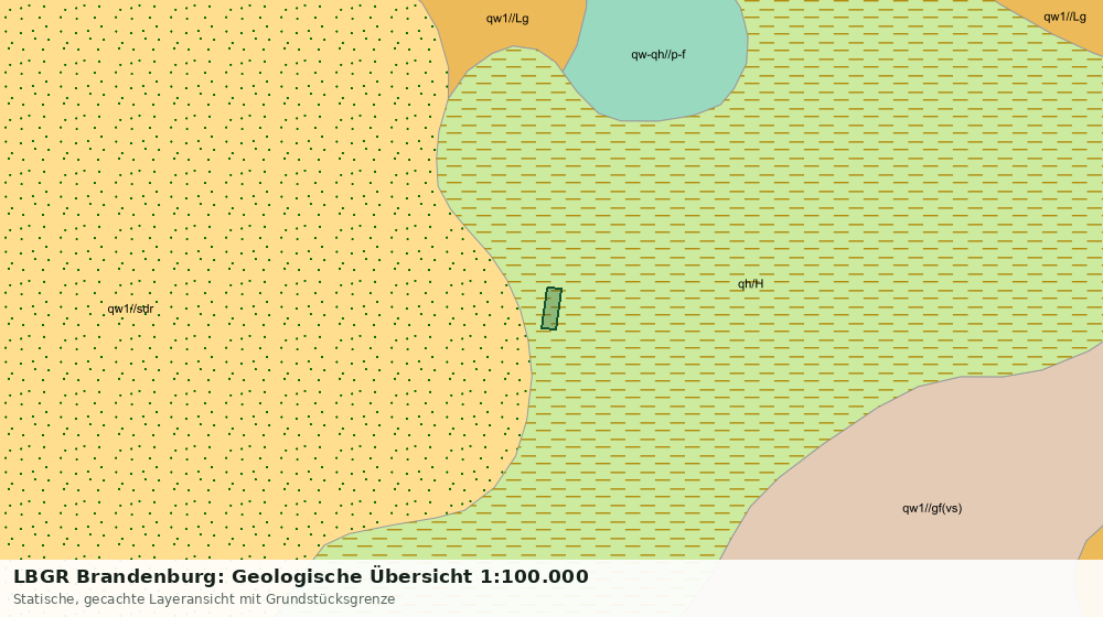 Statische Kartenansicht: LBGR Brandenburg: Geologische Übersicht 1:100.000