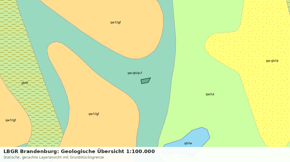 Statische Kartenansicht: LBGR Brandenburg: Geologische Übersicht 1:100.000