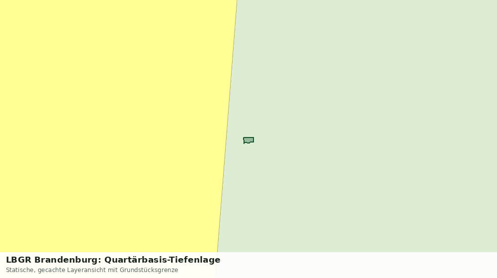 Statische Kartenansicht: LBGR Brandenburg: Quartärbasis-Tiefenlage