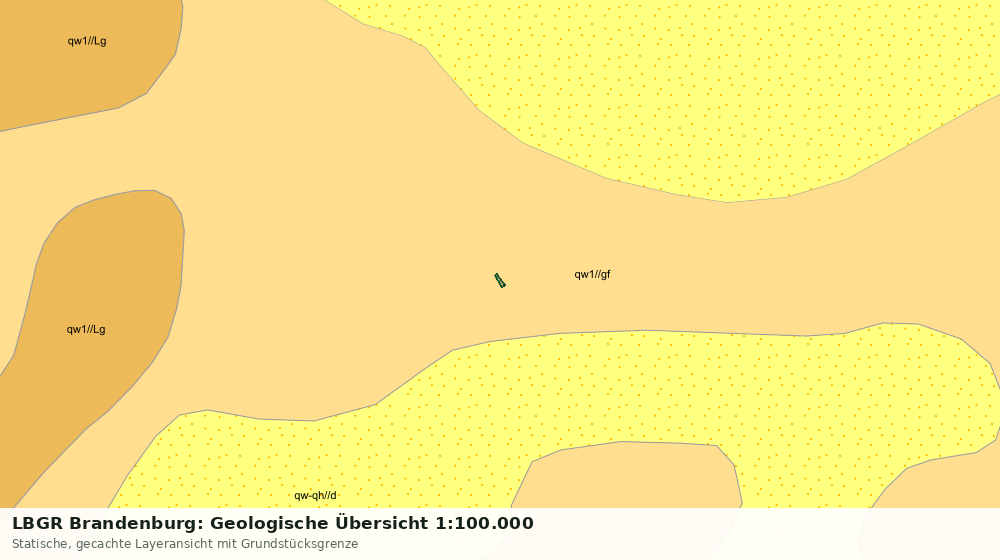 Statische Kartenansicht: LBGR Brandenburg: Geologische Übersicht 1:100.000