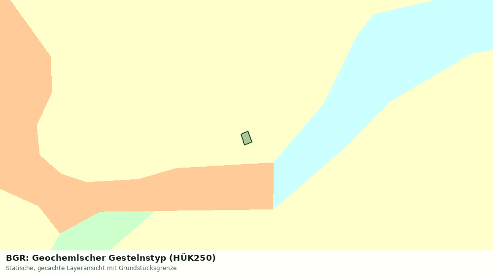 Statische Kartenansicht: BGR: Geochemischer Gesteinstyp (HÜK250)