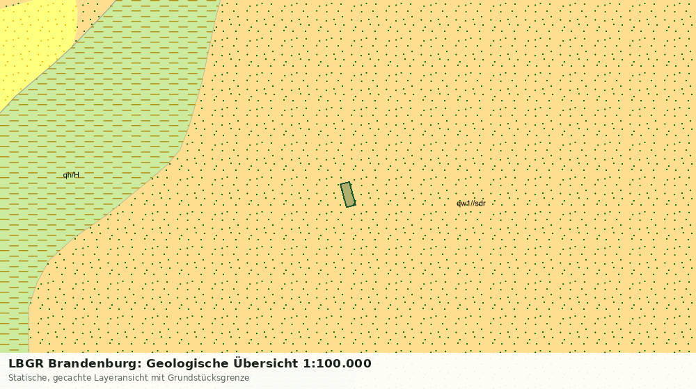 Statische Kartenansicht: LBGR Brandenburg: Geologische Übersicht 1:100.000