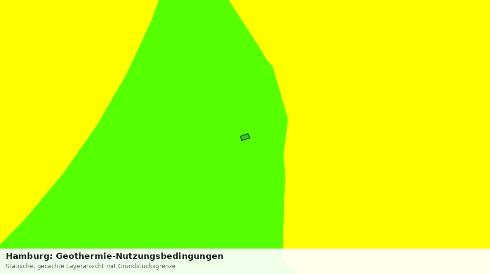 Statische Kartenansicht: Hamburg: Geothermie-Nutzungsbedingungen