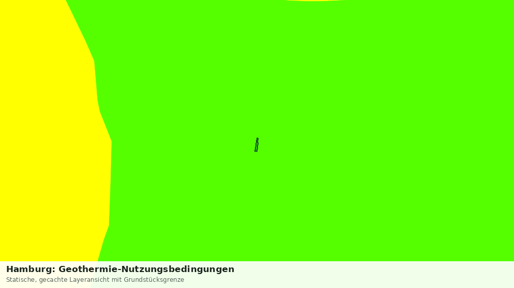 Statische Kartenansicht: Hamburg: Geothermie-Nutzungsbedingungen