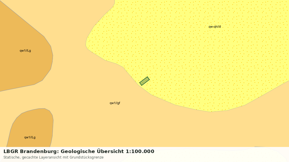 Statische Kartenansicht: LBGR Brandenburg: Geologische Übersicht 1:100.000