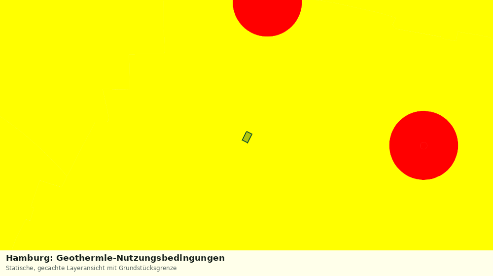 Statische Kartenansicht: Hamburg: Geothermie-Nutzungsbedingungen