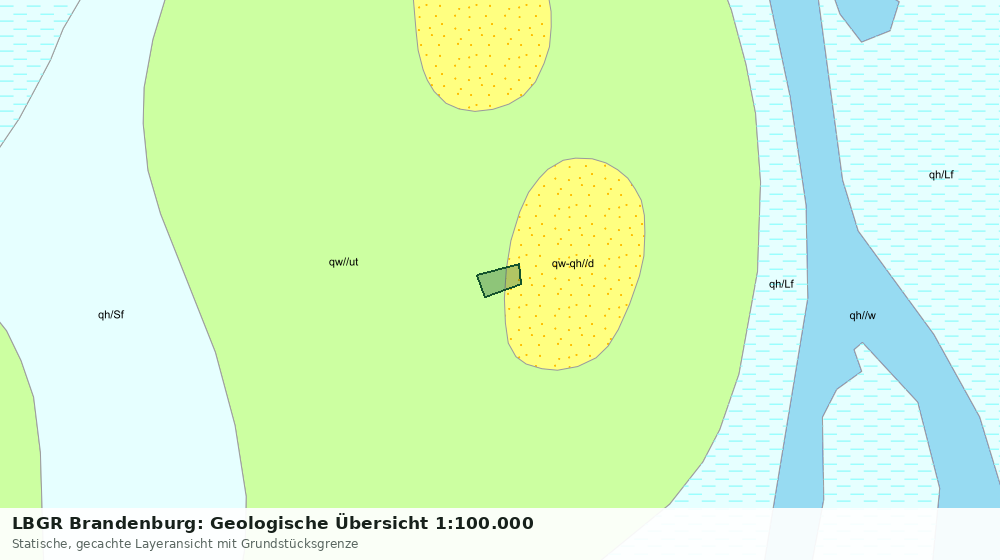 Statische Kartenansicht: LBGR Brandenburg: Geologische Übersicht 1:100.000