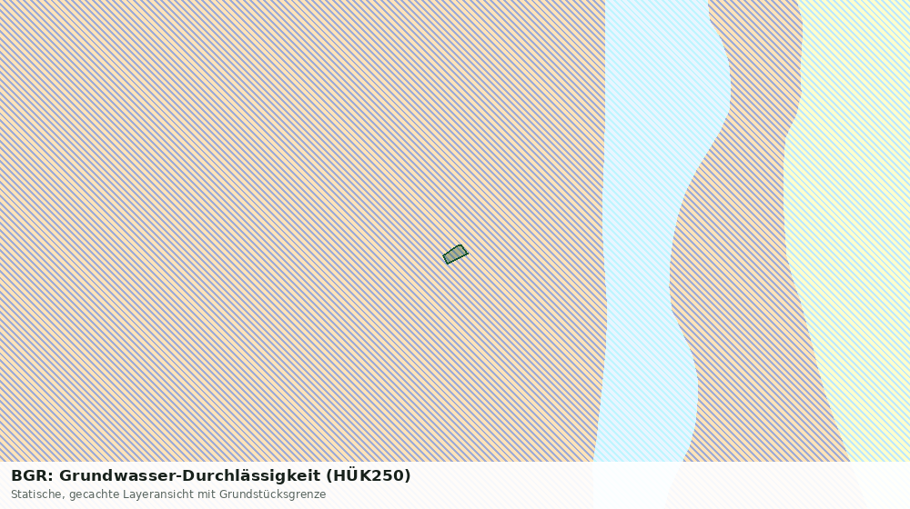 Statische Kartenansicht: BGR: Grundwasser-Durchlässigkeit (HÜK250)