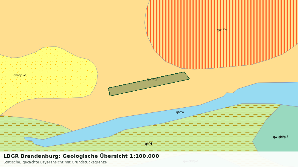 Statische Kartenansicht: LBGR Brandenburg: Geologische Übersicht 1:100.000