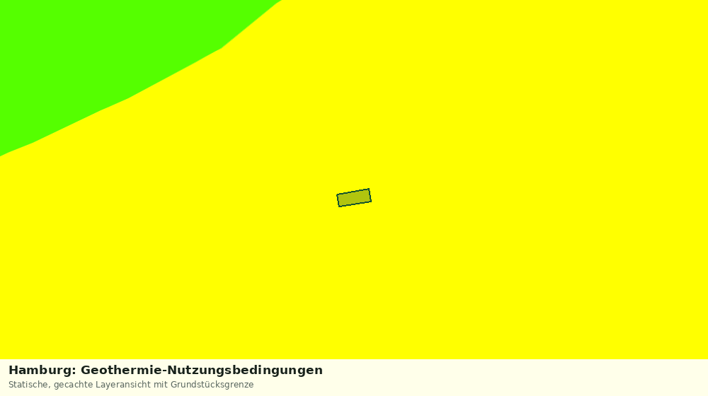 Statische Kartenansicht: Hamburg: Geothermie-Nutzungsbedingungen