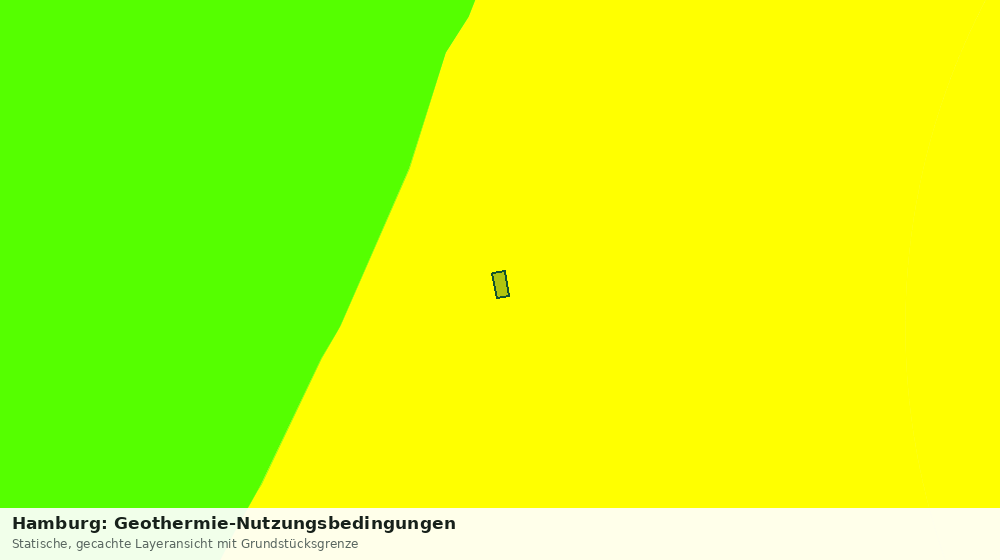 Statische Kartenansicht: Hamburg: Geothermie-Nutzungsbedingungen