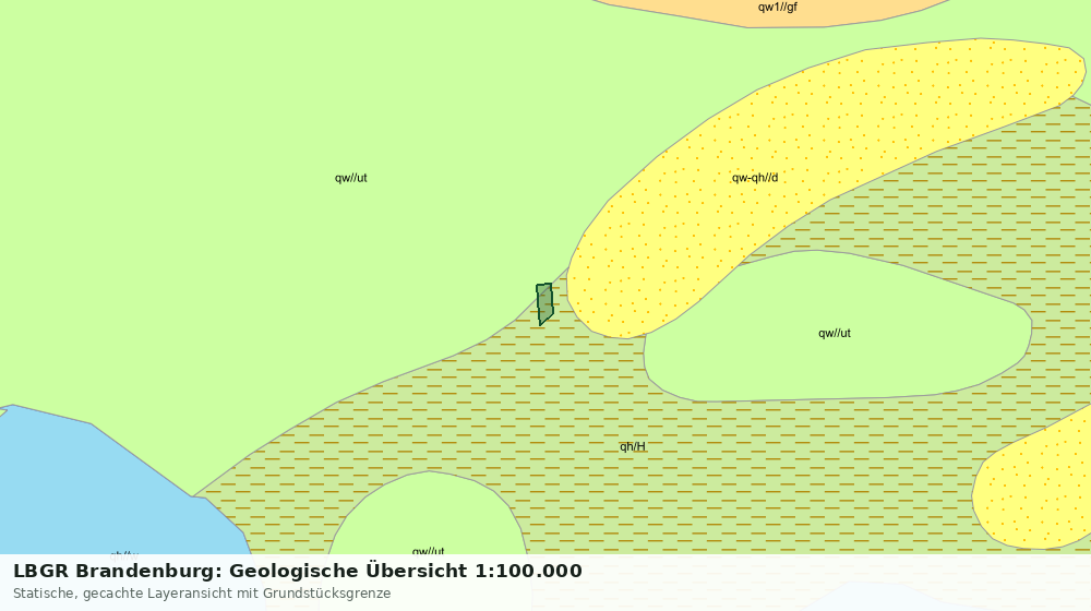 Statische Kartenansicht: LBGR Brandenburg: Geologische Übersicht 1:100.000