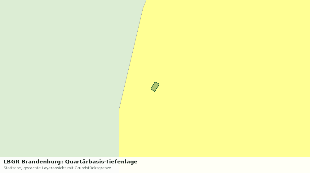 Statische Kartenansicht: LBGR Brandenburg: Quartärbasis-Tiefenlage