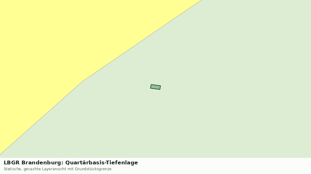 Statische Kartenansicht: LBGR Brandenburg: Quartärbasis-Tiefenlage