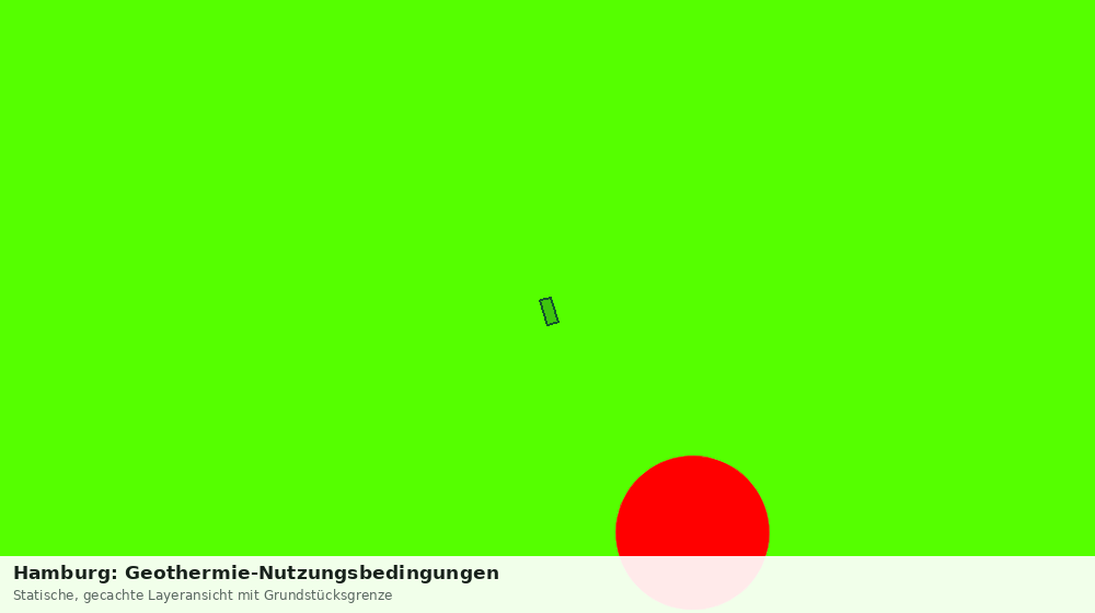 Statische Kartenansicht: Hamburg: Geothermie-Nutzungsbedingungen