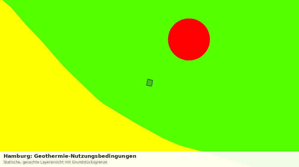 Statische Kartenansicht: Hamburg: Geothermie-Nutzungsbedingungen