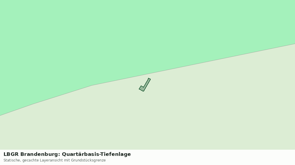 Statische Kartenansicht: LBGR Brandenburg: Quartärbasis-Tiefenlage