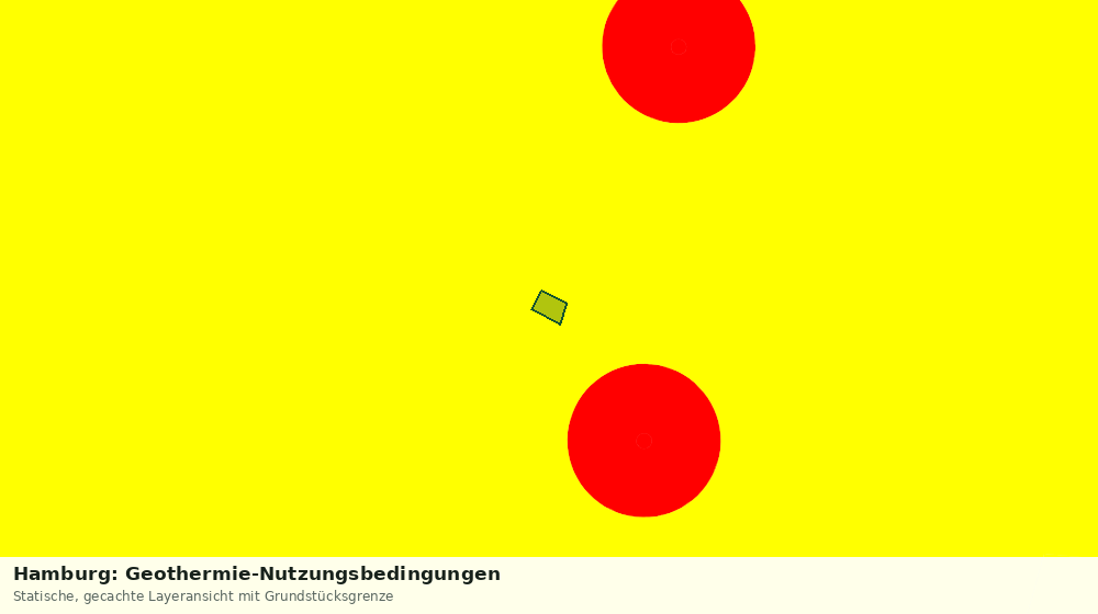 Statische Kartenansicht: Hamburg: Geothermie-Nutzungsbedingungen