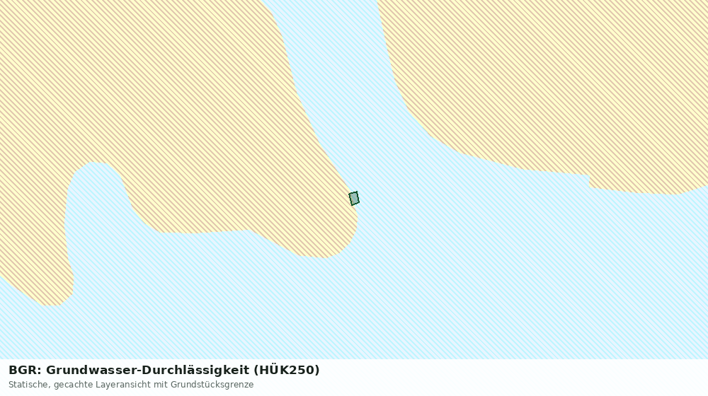 Statische Kartenansicht: BGR: Grundwasser-Durchlässigkeit (HÜK250)