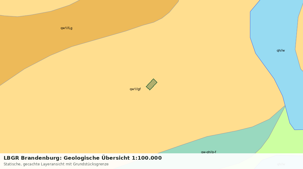 Statische Kartenansicht: LBGR Brandenburg: Geologische Übersicht 1:100.000
