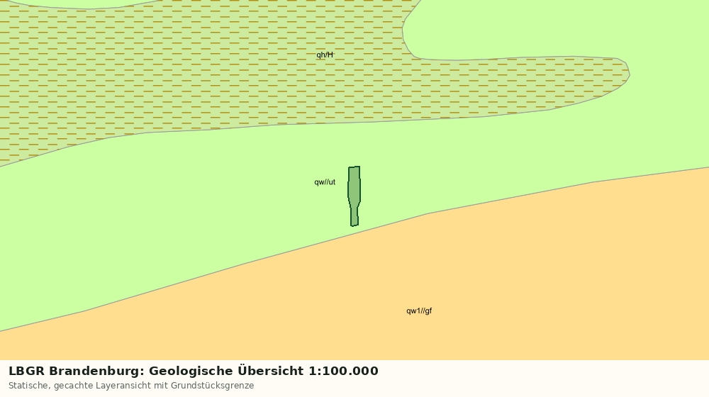 Statische Kartenansicht: LBGR Brandenburg: Geologische Übersicht 1:100.000