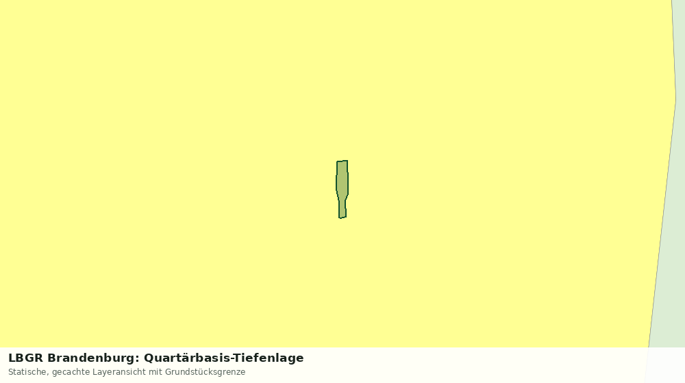 Statische Kartenansicht: LBGR Brandenburg: Quartärbasis-Tiefenlage