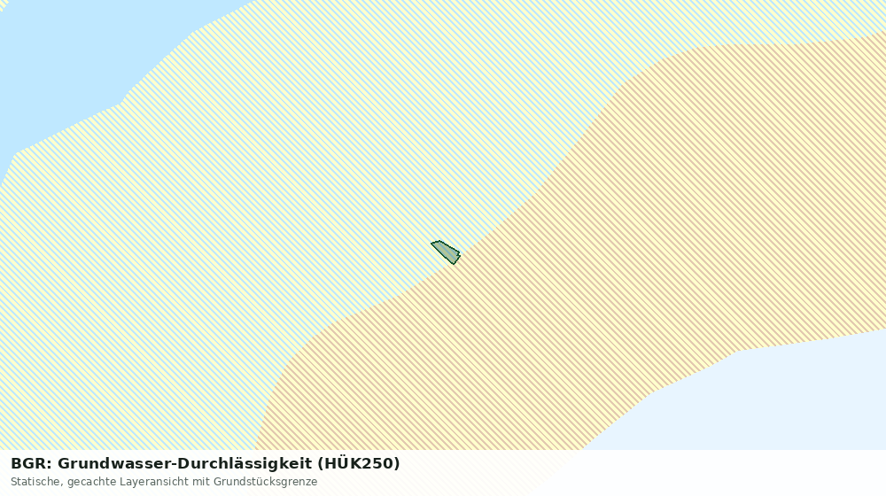 Statische Kartenansicht: BGR: Grundwasser-Durchlässigkeit (HÜK250)