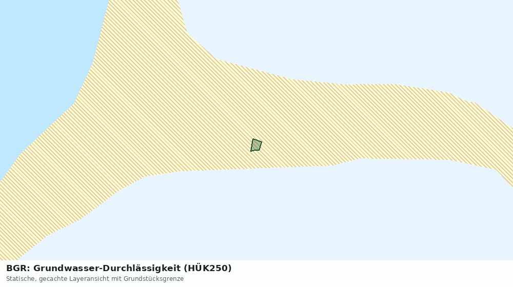 Statische Kartenansicht: BGR: Grundwasser-Durchlässigkeit (HÜK250)