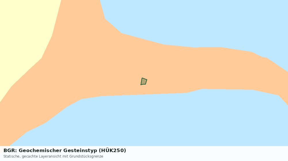 Statische Kartenansicht: BGR: Geochemischer Gesteinstyp (HÜK250)