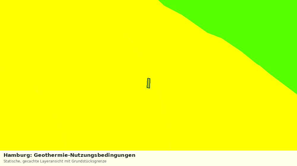 Statische Kartenansicht: Hamburg: Geothermie-Nutzungsbedingungen